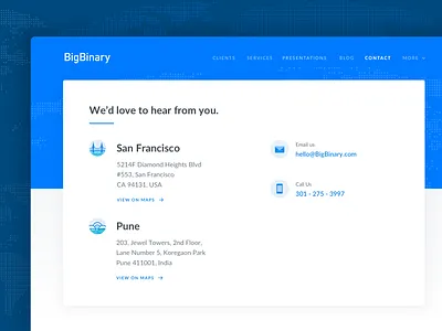 Contact Us bigbinary branding design flat icon illustration logo minimal typography ui ux vector web