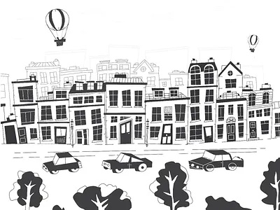 A Day in the Life... art cars city skyline design dublin procreate skyline street street art wonky world