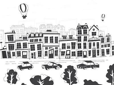 A Day in the Life... art cars city skyline design dublin procreate skyline street street art wonky world