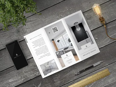 Penthouse Trifold apartments architecture branding brochure brochure design clean design construction creative market design elegant identity indesign print print design property template trifold visual identity
