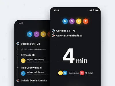 🚊 N3XT 2.0 – Route Info + Transfers app design flutter ios iphone iphone x new york public transport subway ui ux