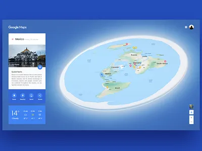 Corrected Planet Earth earth flat google maps