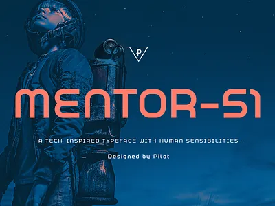 Mentor- 51 Typeface (Release) boston branding design future graphic robot sans serif sci fi tech type typography