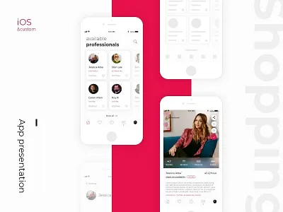 App for proper shopping - presentation android app design app app design design design app freelance ios app design presentation presentation design shopping app ui ux ux designer vector
