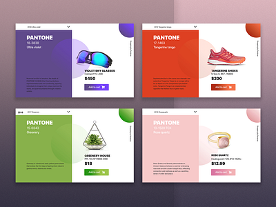Shopping By Pantone 2019 cart detail gradient greenery nike pantone plette purple rosequartz shop simple ui ultraviolet ux website