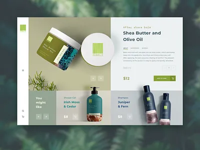 Jungle branding cosmetics men web