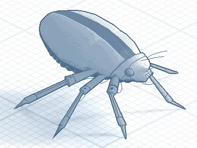 Bug beetle bug icon iso isometric pixel pixelart pixelated sprite