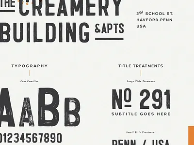 The Creamery | Typography design guide logo lynx number paint philadelphia sign style typography vintage