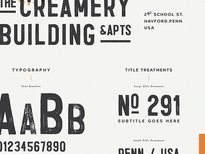 The Creamery | Typography design guide logo lynx number paint philadelphia sign style typography vintage