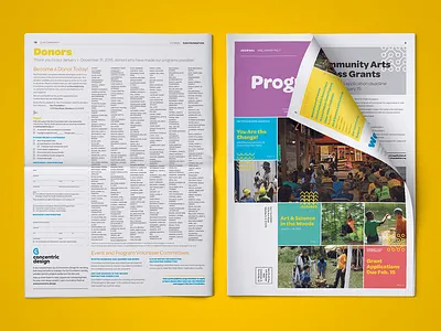 Sun Foundation Journal art brand branding bright colors form identity nature newspaper print publication