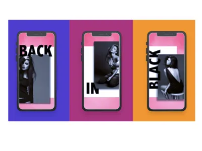 BACK IN BLACK design digital marketing simonechosse