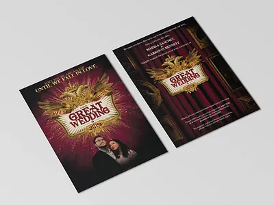 The Great Wedding of 2019 - Invitation Design broadway invite musical the great comet wedding