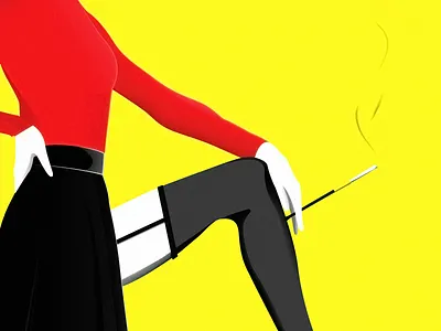 Matérialiste: Mon Bebé #01 agency cigarette communication flat girl graphic design illustration sexy social media content vector