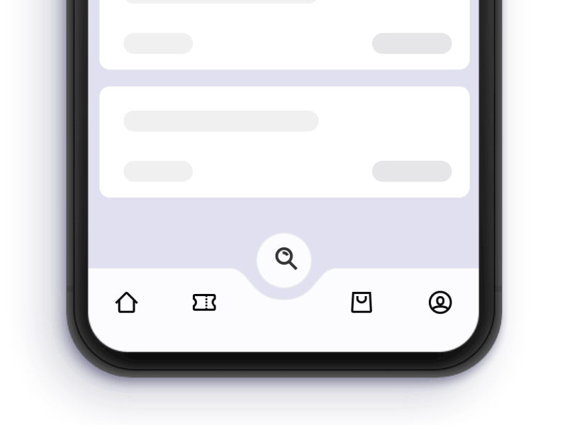 Tab Bar Search Page Interaction animation gif icon interaction interaction design interactive micro interactions motion graphics notification tabbar ui user experience design user interface design ux
