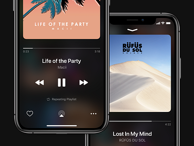 Now Playing - iOS Music App apple music dark mode ios ios 12 ios 13 iphone iphonexs music music app now playing spotify