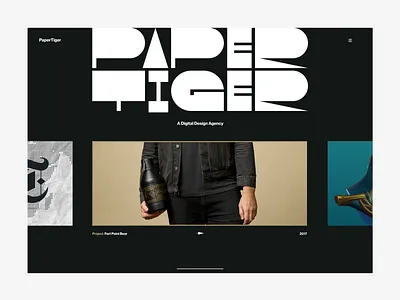 Paper Tiger Agency. Redesign Idea animation art art direction brutalism concept creative creative agency creative director illustration interaction interaction design logo motion redesign studio typogaphy uiux visual web design website