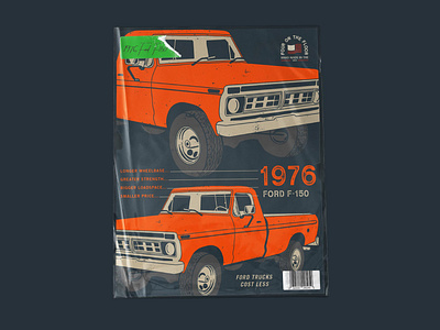 1976 Ford F-150 ford graphic illustration magazine truck vintage