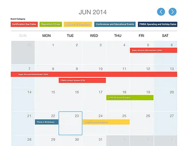 Calendar View calendar
