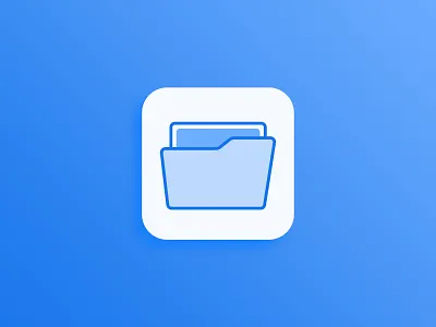 Folder App Icon adobexd app design icon icon app illustrator ui