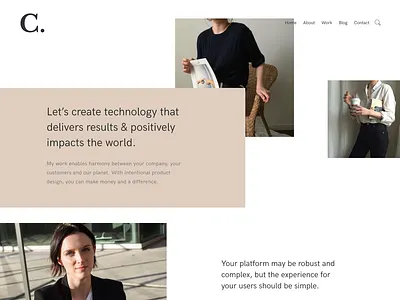 Christaclark branding design ui ux web design website
