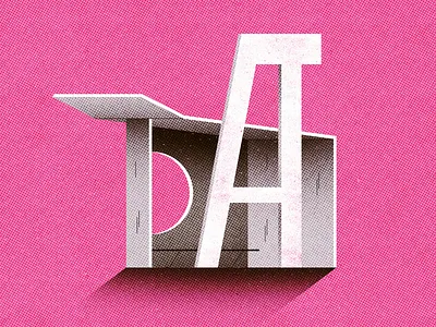 Soviet Bus Stop 04 architecture brutalism bus shelter bus stop concrete design flat geometric gradient halftone illustration photoshop shadow texture vector