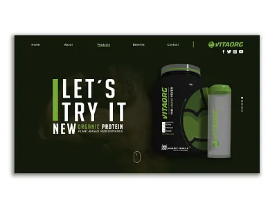 NEW PRODUCT WEB DESIGN- BRAND VITAORG 3d art 3drender blender branding design illustrator cc logo modeling photoshop vector web design