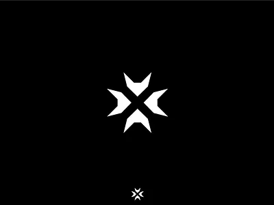 X black daily design dlc graphic icon letter logo white