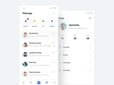 SAIC MAXUS2 app blue car friend ios iphone iphonex list map sociality ue ui