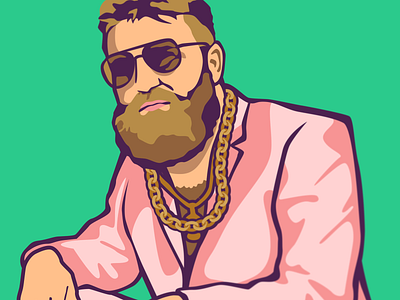 Fitzmagic: Miami bills mafia dolphins fitzmagic goat miami miami vice national football league nfl qb quarterback ryan fitzpatrick south beach sports spring break vector art