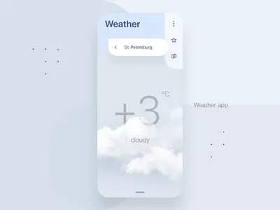 Weather - mobile app adobe xd app design kit ui weather xd