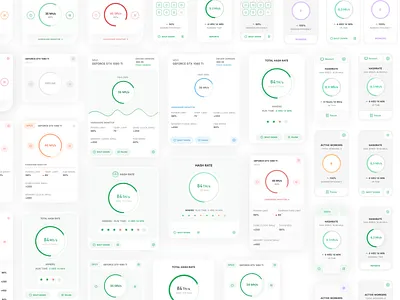 Dashboard Cards app bitcoin clean concept crypto dashboard design finance flat interface ios iphone mobile product design sketch ui ux web web design website