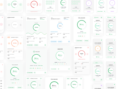 Dashboard Cards app bitcoin clean concept crypto dashboard design finance flat interface ios iphone mobile product design sketch ui ux web web design website