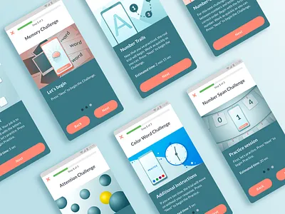 Gamification Modules - MyBPLab2.0 game interaction design mobile uidesign uiux visual design