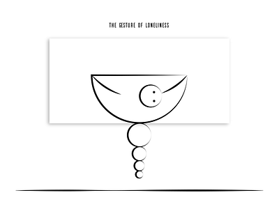 The Gesture of Loneliness V2 abstruct balance blue character depressed feeling gesture group growth illustration insulation
