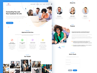 Conexperience Website Design ceffectz design home page landing page ui uiux ux web web design website design