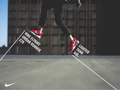 Nike footwear advert advert branding concept design print