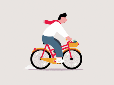 前行~ 动画 自行车