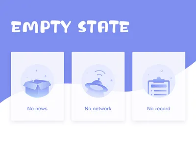 Empty State app blank empty empty states icon ui 设计