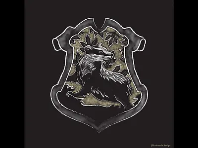 Hufflepuff Pride badger harry potter hufflepuff illustration illustrator photoshop pottermore