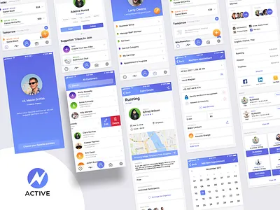 Active - Schedule Management App Concept - Shot 2 animation app clean design flat free freebie icon illustration ios iphone kit logo minimal mockup psd sketch ui ux vector