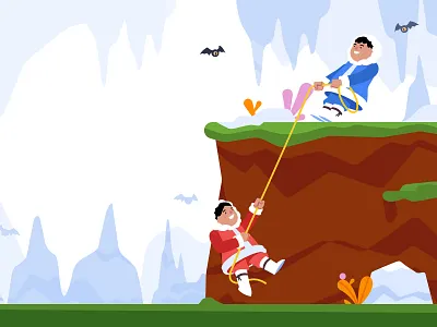 Climbing Ice art design game games gaming illustration illustrator rpg vector