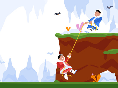 Climbing Ice art design game games gaming illustration illustrator rpg vector