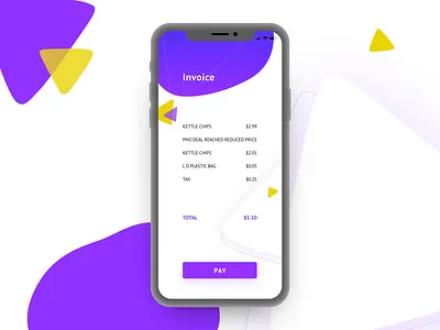 Invoice design photoshop ui ux xd