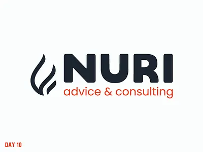 Daily Logo Challenge 10/50 advice branding consulting daily daily challenge daily logo dailylogochallenge design fire letter logo logo nuri vector