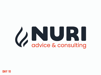 Daily Logo Challenge 10/50 advice branding consulting daily daily challenge daily logo dailylogochallenge design fire letter logo logo nuri vector