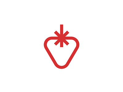 Strawberry Red berry brand branding clever creative design good identity illustration letter logo mark marks monogram photography red strawberry strawberry red symbol typography