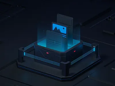 Document security c4d design document security icon octane