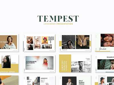 Tempest Lookbook branding business clean corporate creative design elegant fashion keynote magazine minimal modern multipurpose portfolio presentation presentation template professional simple template templates