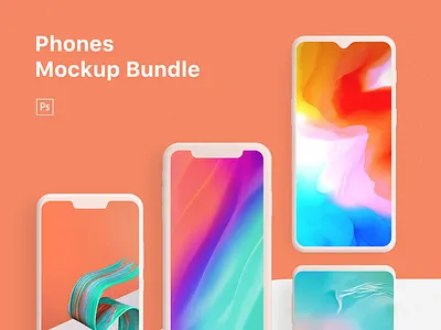 Phones Mockup Bundle asus zenfone download free iphone xr mockup mockup bundle oneplus 6t samsung galaxy s10 ui uiux