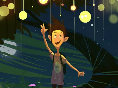 Trippy Lights! animation art artboard artbook artwork branding brush character art design digital 2d digital art digital illustration digital painting game art game artist illustration landscape nature photoshop vector